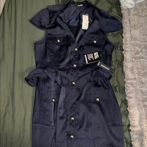 Express Navy Sleeveless Dress